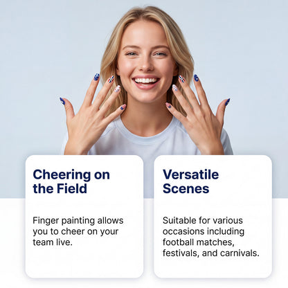 Show Your True Colors! The Ultimate Game Day Nail Hack Every Fan Needs 💅⚽️