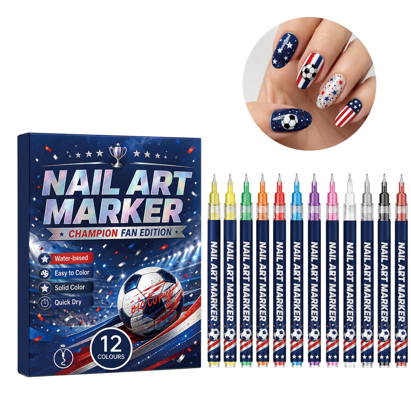 Show Your True Colors! The Ultimate Game Day Nail Hack Every Fan Needs 💅⚽️