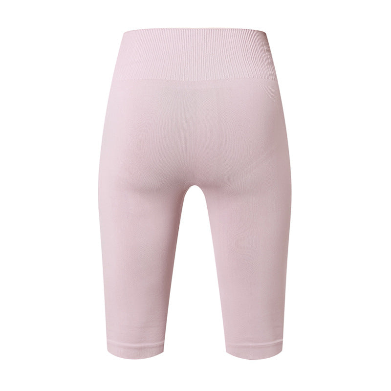 Women's High Waist Seamless Biker Shorts - Stretch Athletic Shorts for Gym Yoga Running