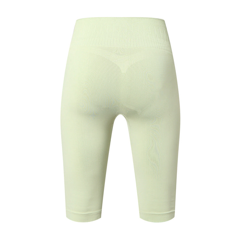 Women's High Waist Seamless Biker Shorts - Stretch Athletic Shorts for Gym Yoga Running