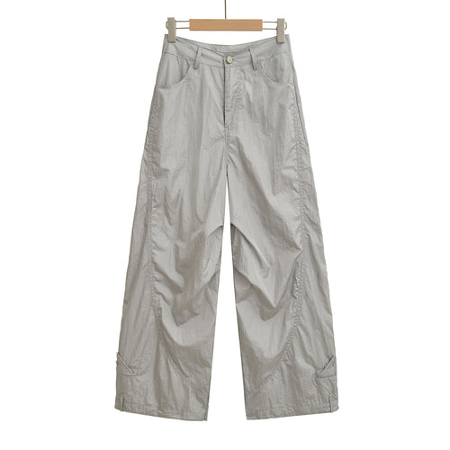 Splicing Loose Wide Leg Straight Leg Pants for Women - Quick Dry Jazz Dance Athletic Casual Pants