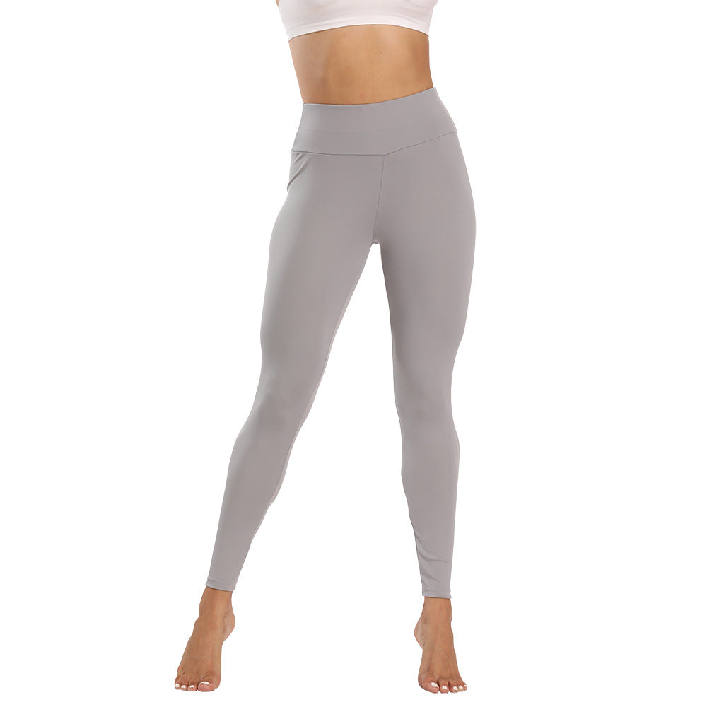 Women's High Waist Scrunch Athletic Leggings - Solid Color Stretch Workout Pants