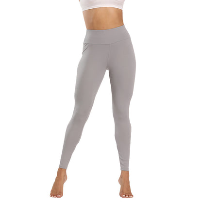Women's High Waist Scrunch Athletic Leggings - Solid Color Stretch Workout Pants